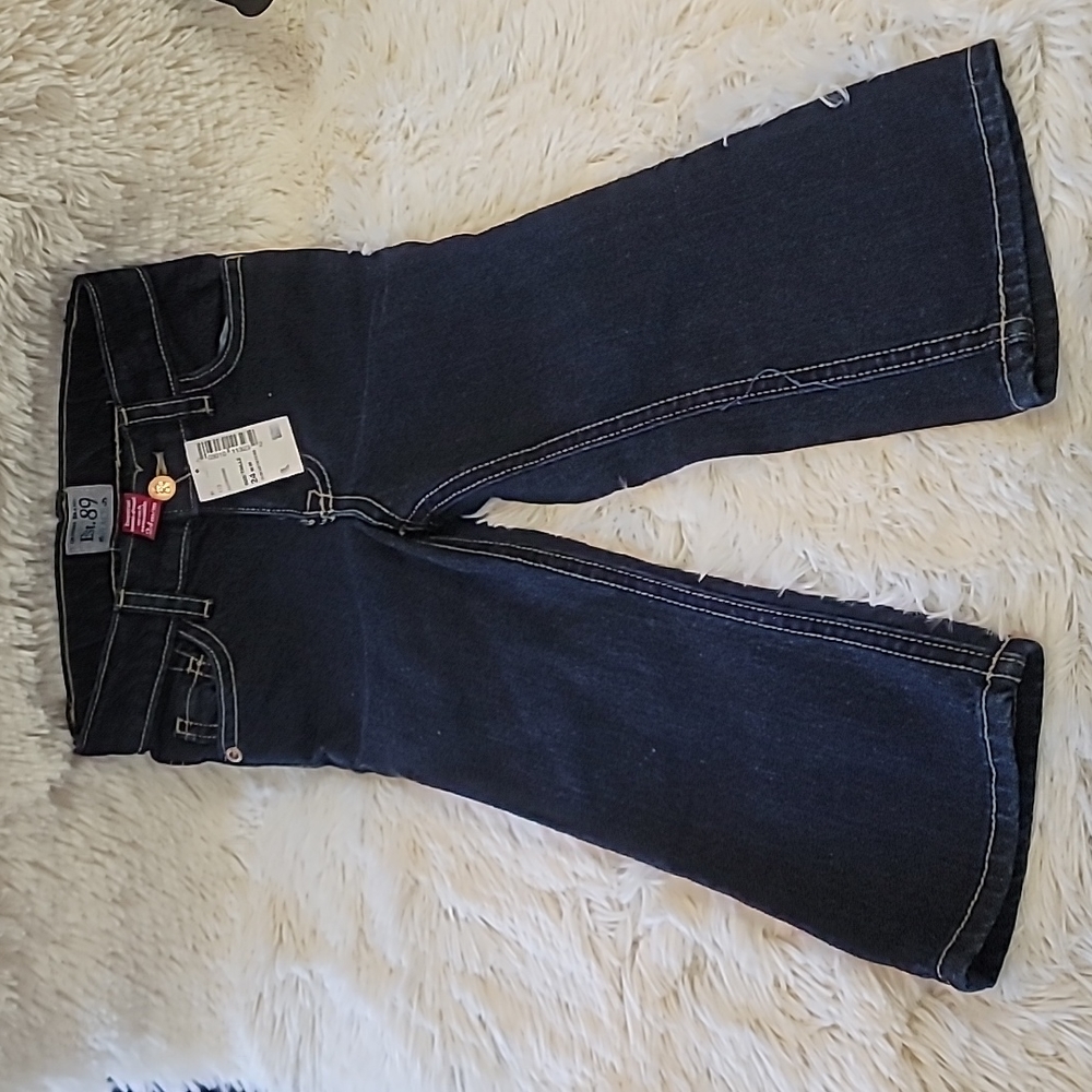 Toddler Girls Jeans, 24 months, 2 year old, bootleg